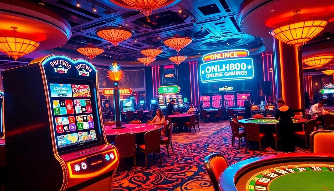 Experience the excitement of nohu90 đăng nhập at this vibrant casino scene.