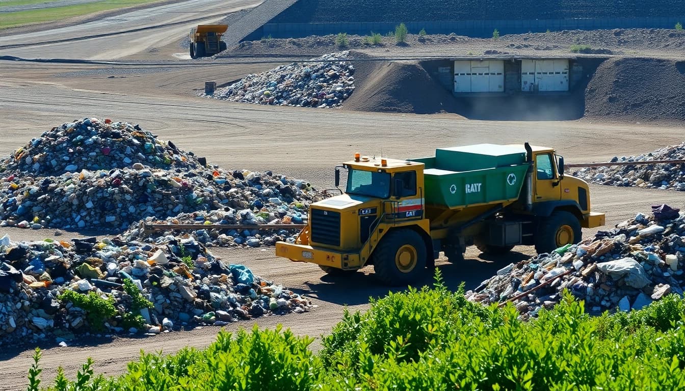 Site view of operations at cold lake landfill demonstrating waste management practices effectively.