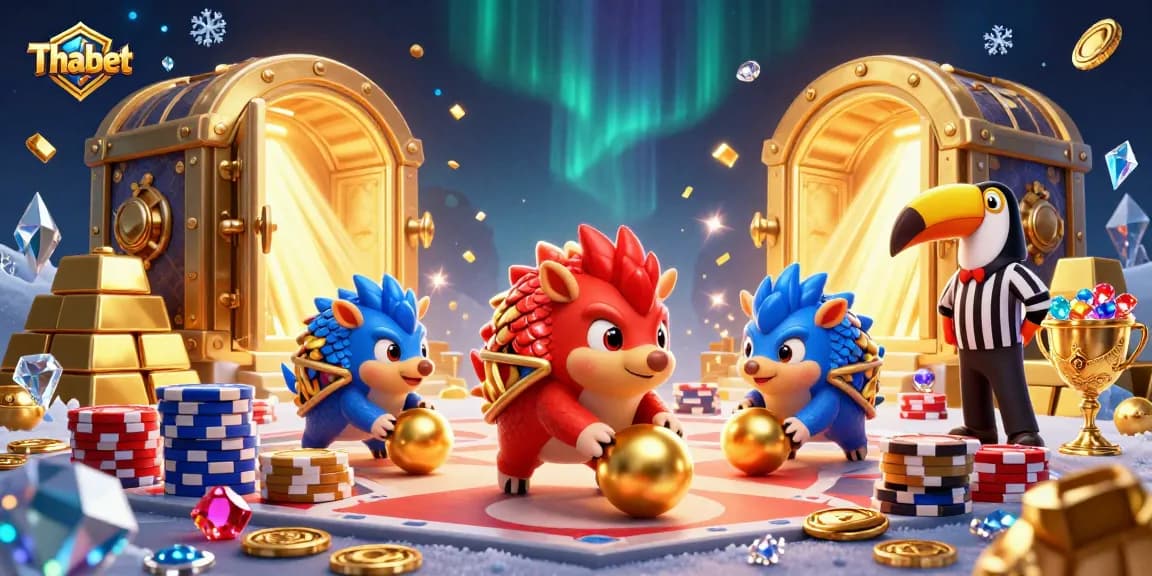 Thabet allows players to enjoy thrilling gambling adventures with rival pangolins amid sparkling treasures.