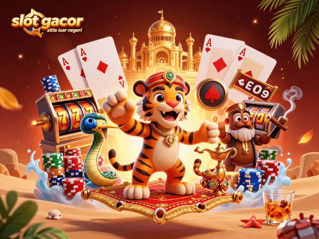 Permainan slot gacor situs luar negeri menawarkan pengalaman menarik dengan karakter sultan dan genie dalam suasana magis.