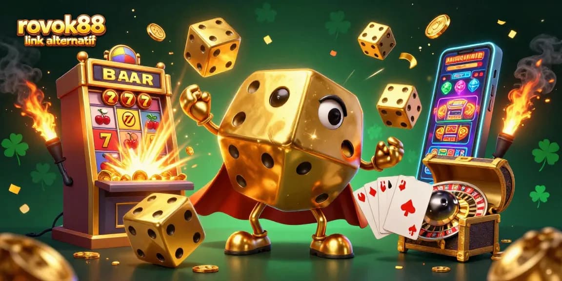 Engage with rokok88 link alternatif while exploring vibrant online casino adventures with golden dice and jackpots.