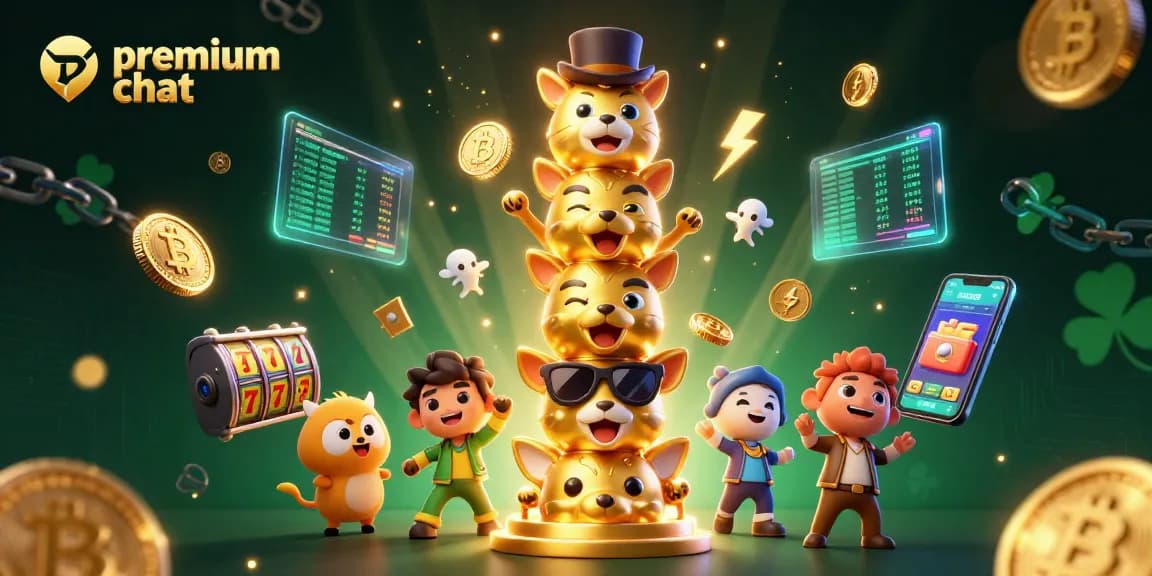 Experience premium chat through lively video conversations with animated casino elements.