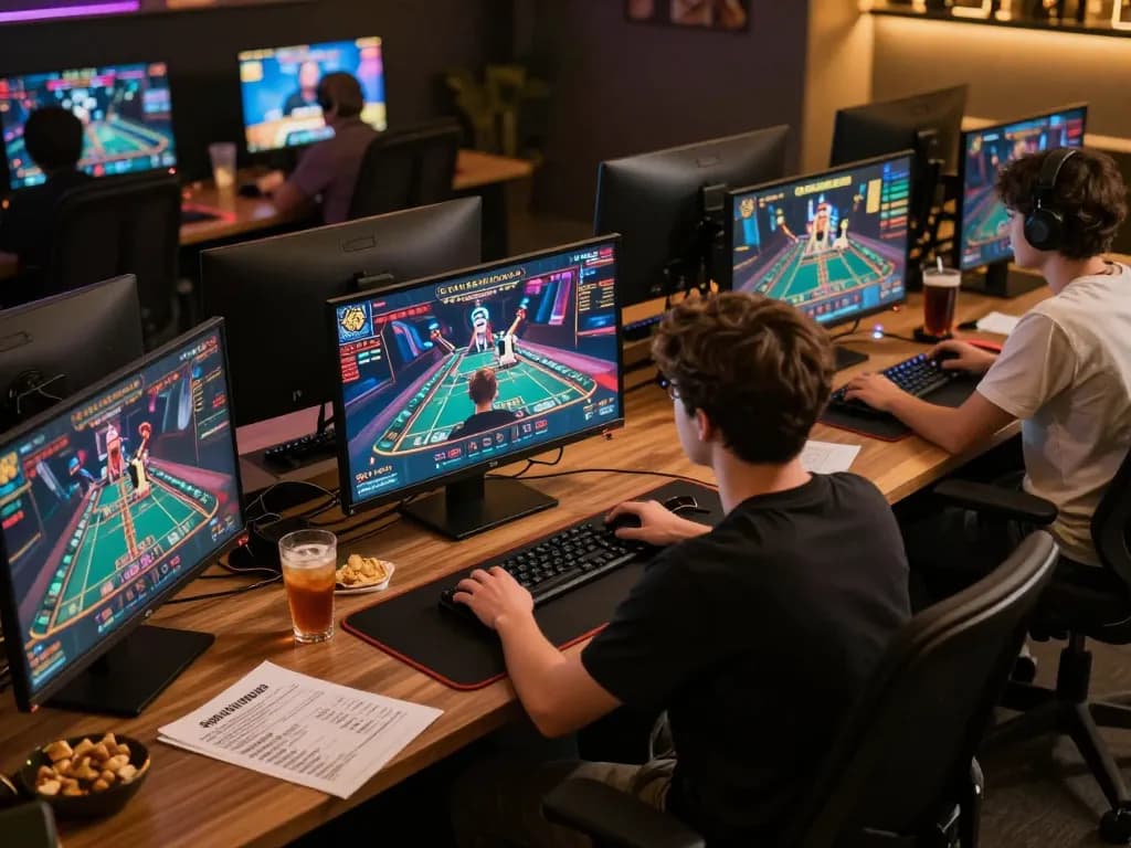 Engaging online casino gaming experience with safe link vào 79king an toàn showcased in a modern setup.