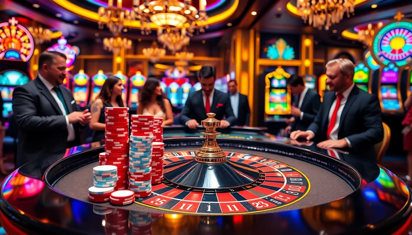 Taktik meyakinkan di meja roulette bbni4d dengan pemain terlibat dan suasana meriah.