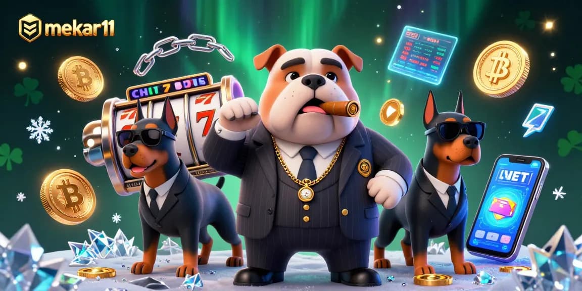 Spin jackpots with Mekar11's thrilling slots experience in a vibrant casino scene.
