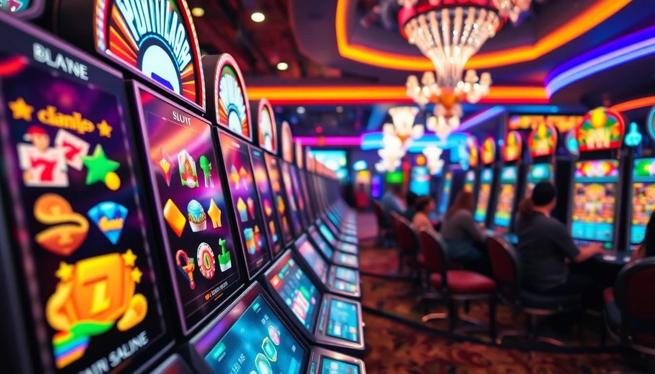 Menggunakan slot aplikasi yang menarik di lingkungan kasino yang ramai.