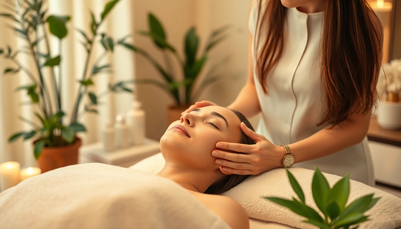 Experience relaxing waxing and facial near me with a professional aesthetician in a serene spa.