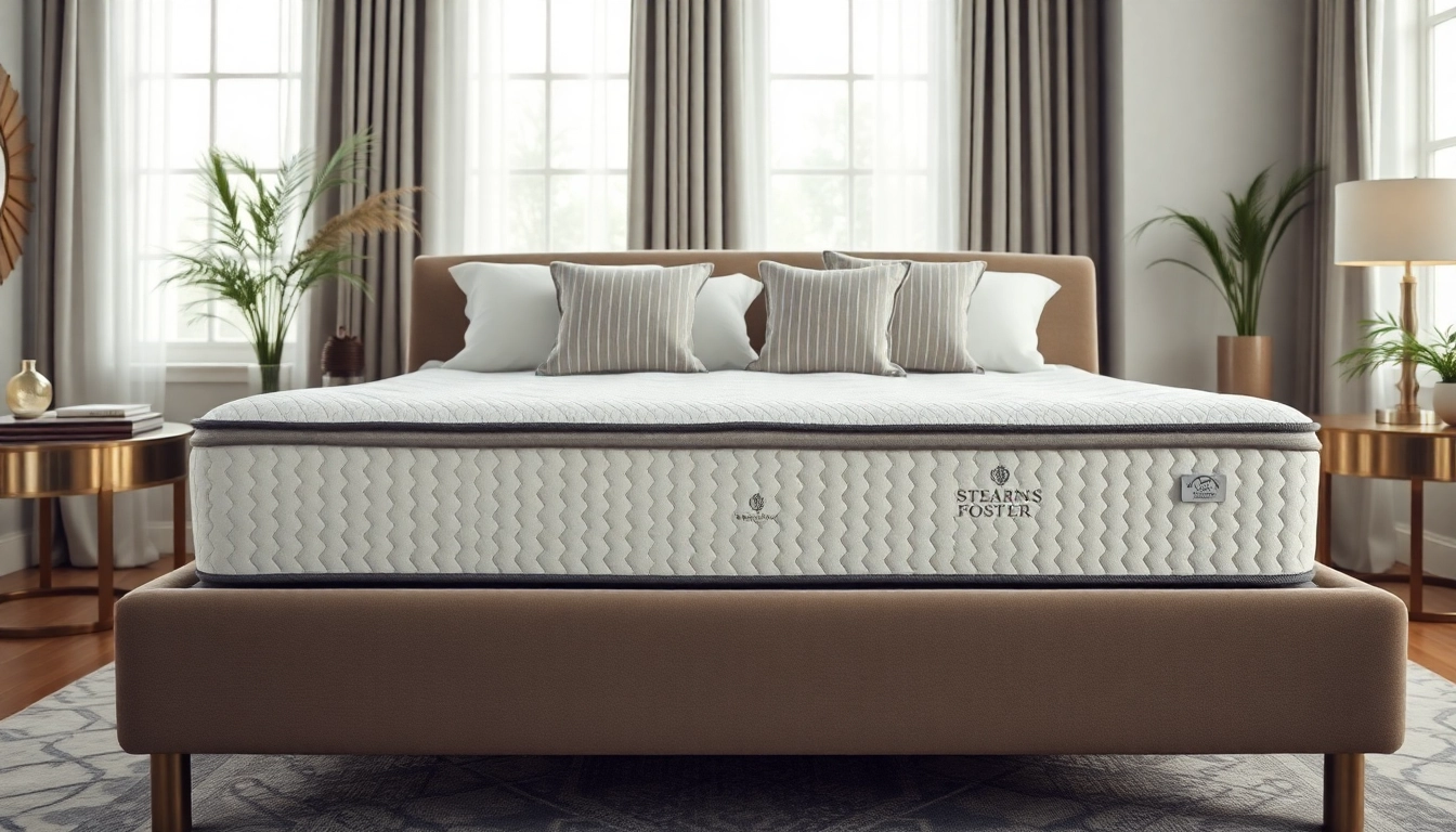 Shop the Stearns and Foster sale for luxurious mattresses with elegant design and comfort.