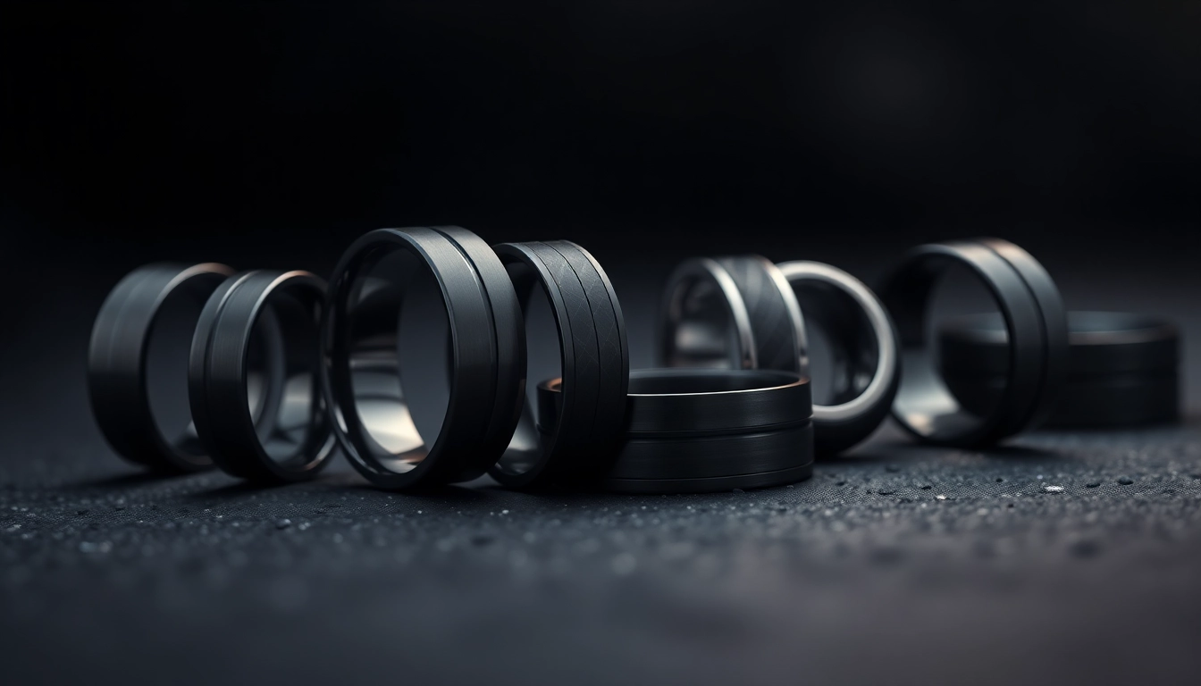 Stylish Black Wedding Rings for Men: Bold Choices for the Modern Groom