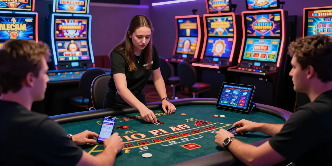 The exciting world of credit card casinos at ieee.org.uk featuring players enjoying live dealer games and vibrant slot machines.