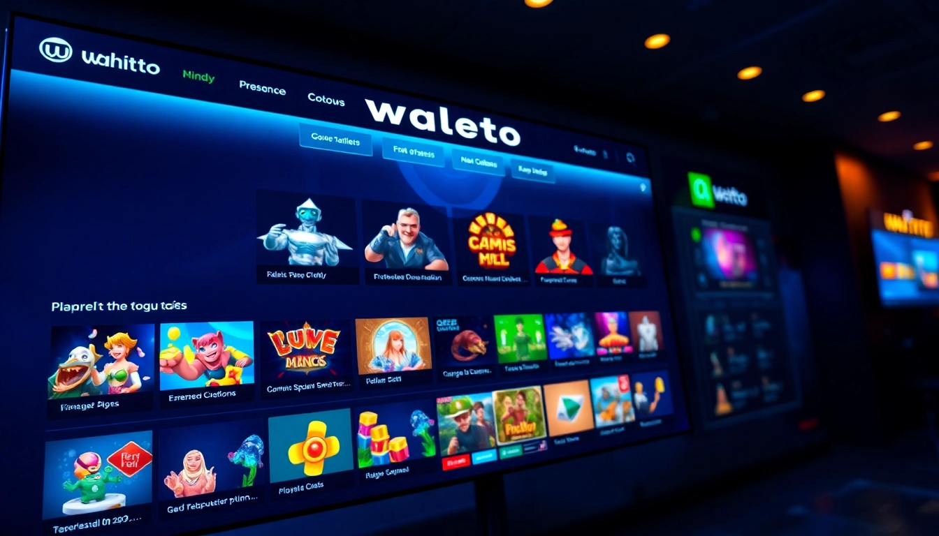 Mengakses platform walettoto dengan antarmuka menarik dan permainan yang menonjol.
