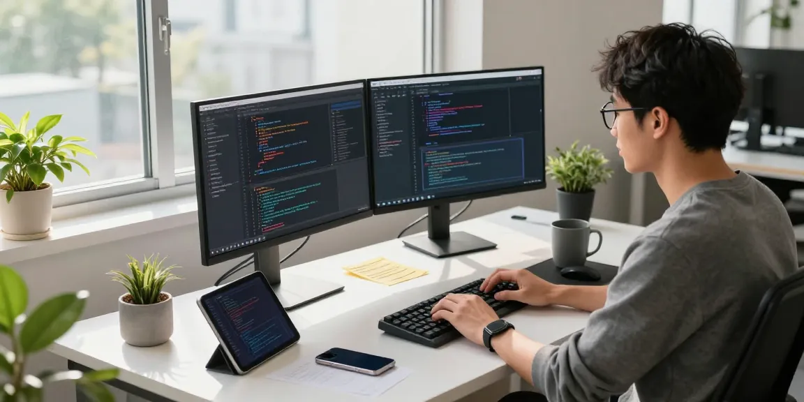Efficient workspace with developer using 截图工具下载 for screenshots and annotations