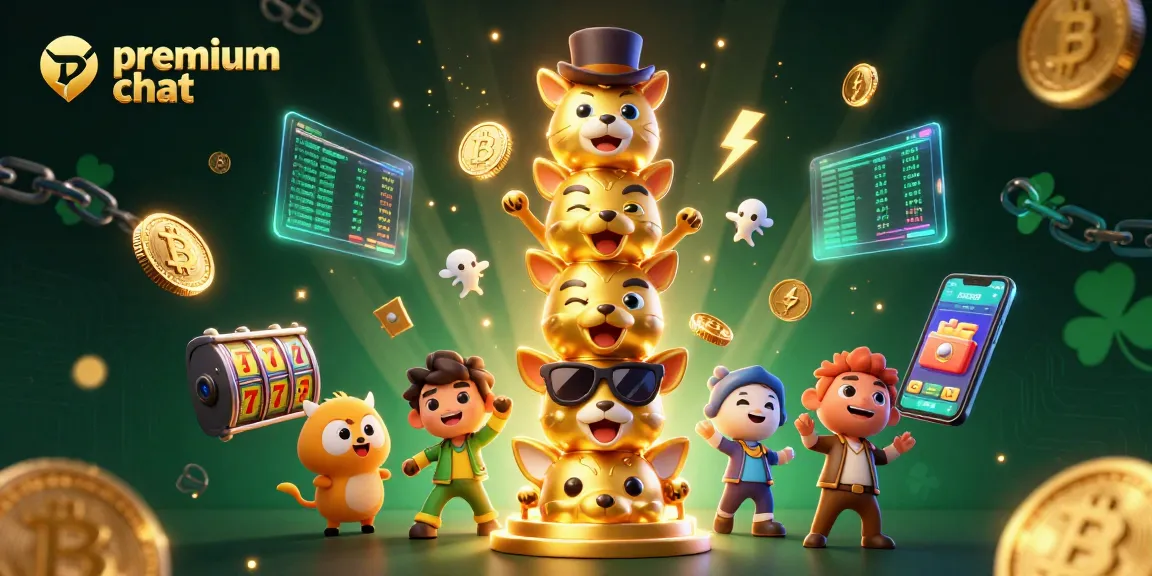 Experience premium chat through lively video conversations with animated casino elements.