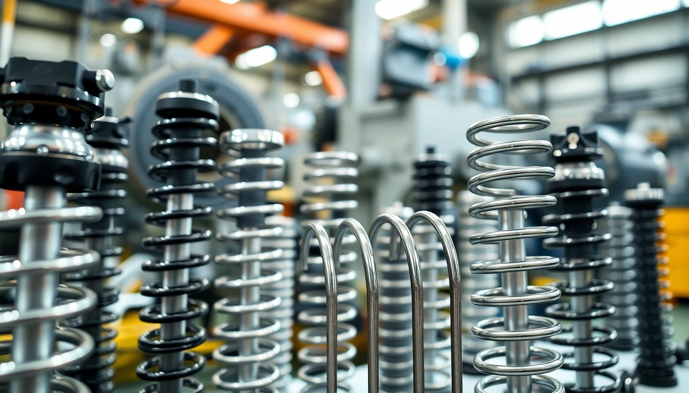 Gas Spring Manufacturer showcasing precision-engineered gas springs in a professional industrial setting.