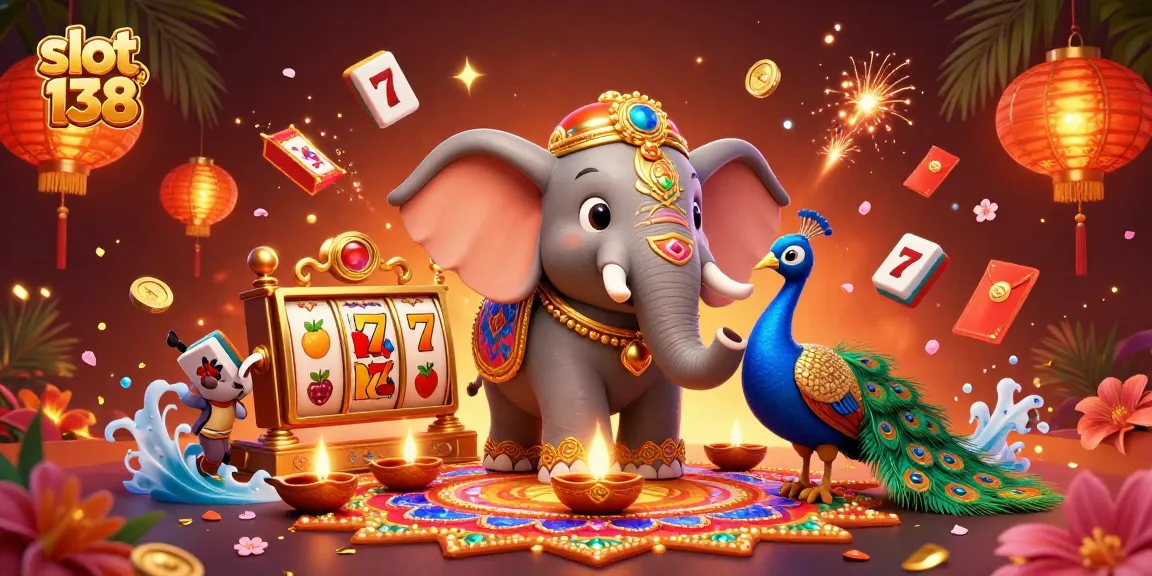 Experience the excitement of slot 138 with vibrant characters, spinning reels, and dynamic game elements.