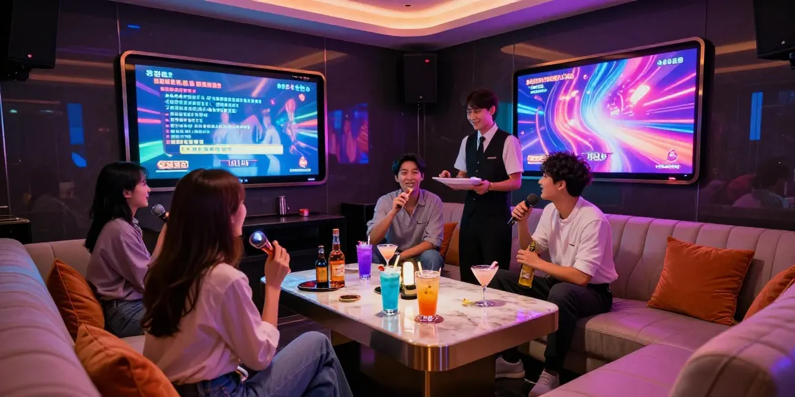 강남쩜오의 프리미엄 분위기에서 즐거운 시간을 보내는 친구들