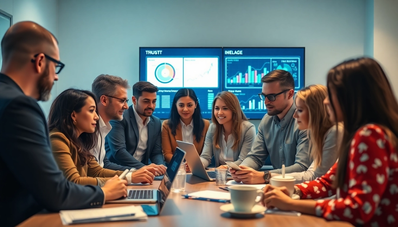 Enhance your business with managed IT services Lakeland by consulting a team of experts in a vibrant office setting.