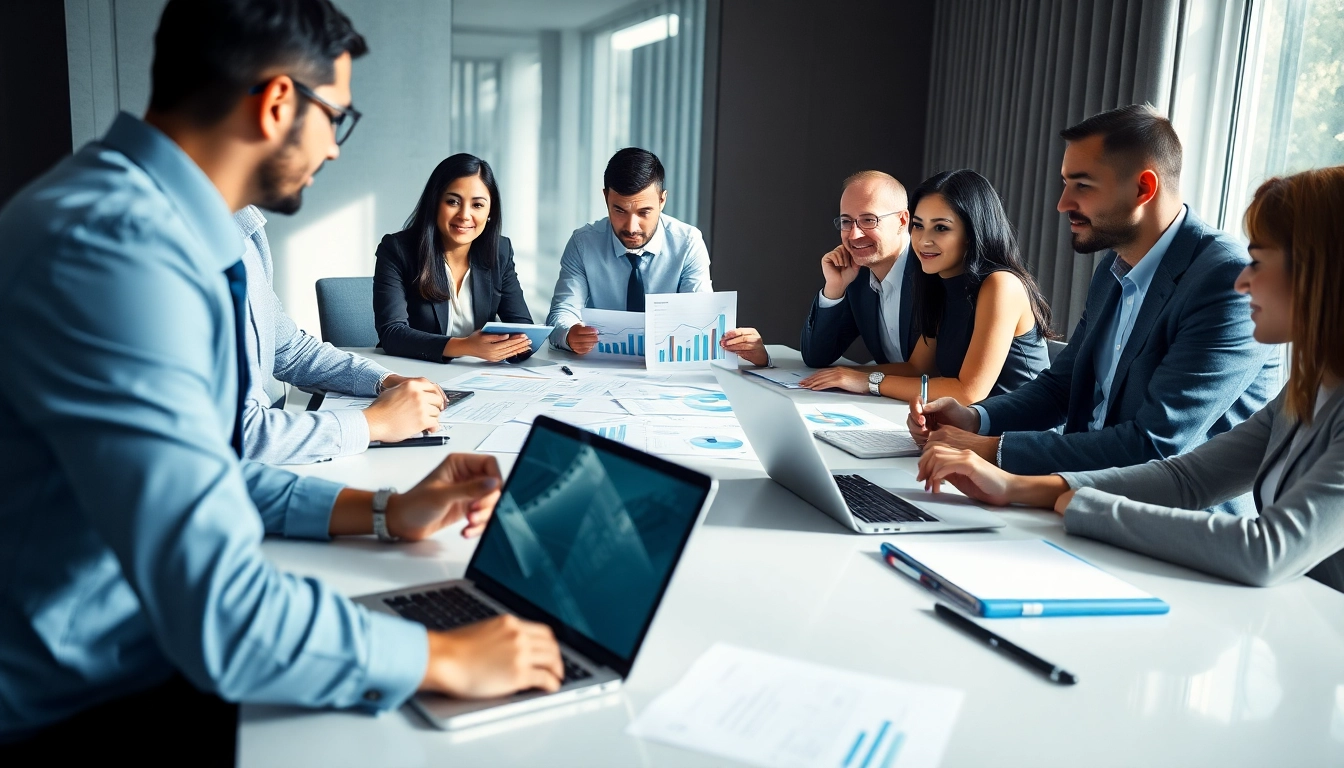Enhance your skills in Proposal Writing and Management with a group of professionals collaborating.