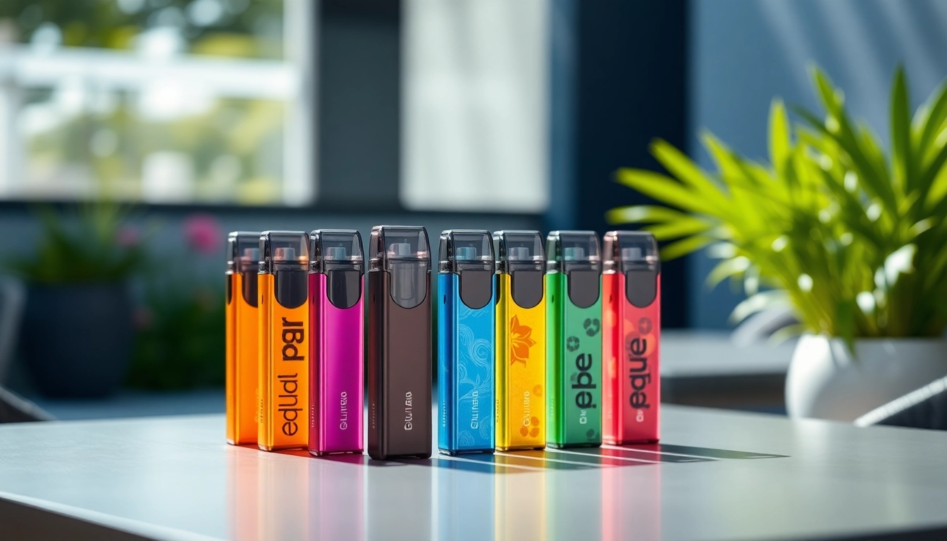 elfbar pods in verschiedenen Geschmacksrichtungen auf einem modernen Tisch ansprechend arrangiert