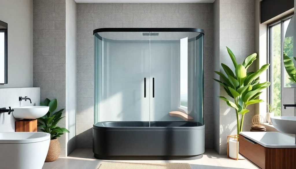 Admire la paroi de douche 150x200 en verre clair et finition noire mate dans une salle de bain élégante.