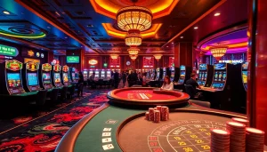 KJC AC 3 immersive casino experience with thrilling tables, dice, and slot machines.