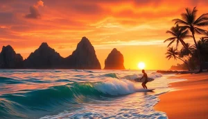 Catch thrilling waves while discovering the best things to do in Cabo San Lucas during sunset.