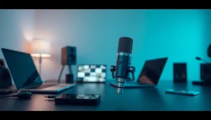 MV88 microphone showcased in a modern, professional setting, emphasizing innovation and quality.