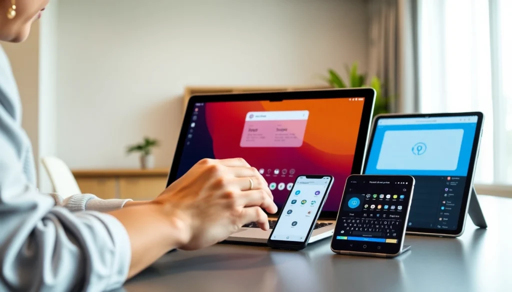Sogou输入法 features displayed on multi-device setup, highlighting innovative input efficiency.