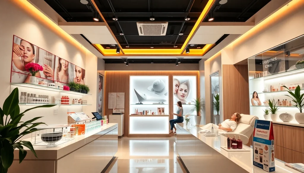 Engaging medspa marketing ideas showcased in a modern clinic layout.