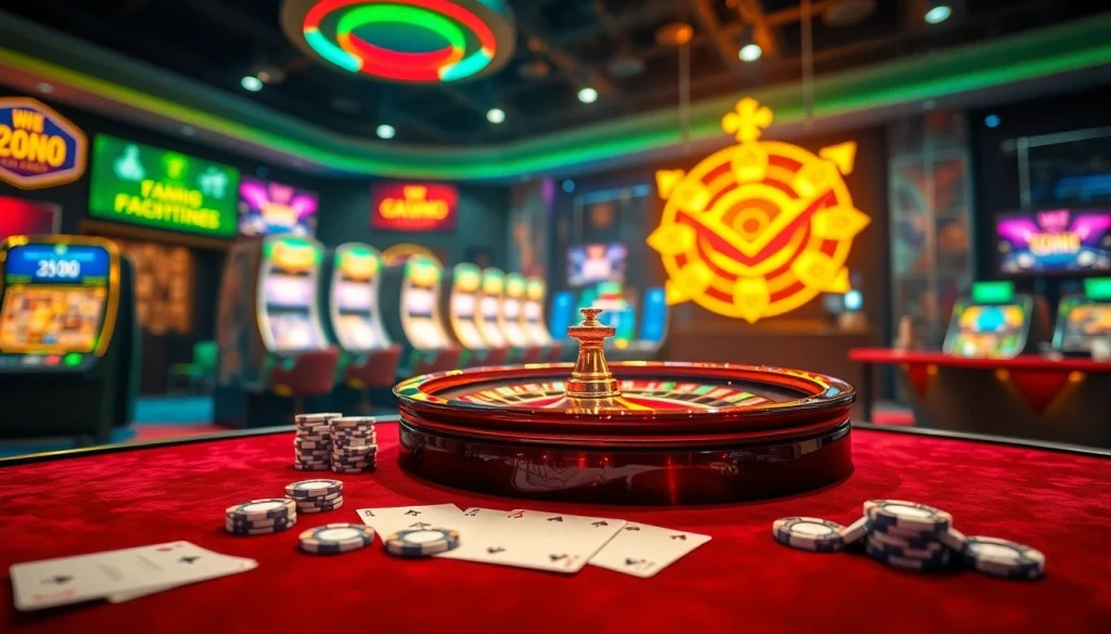 Experience the excitement of trang chủ 789win with a vibrant online casino atmosphere featuring roulette and poker.