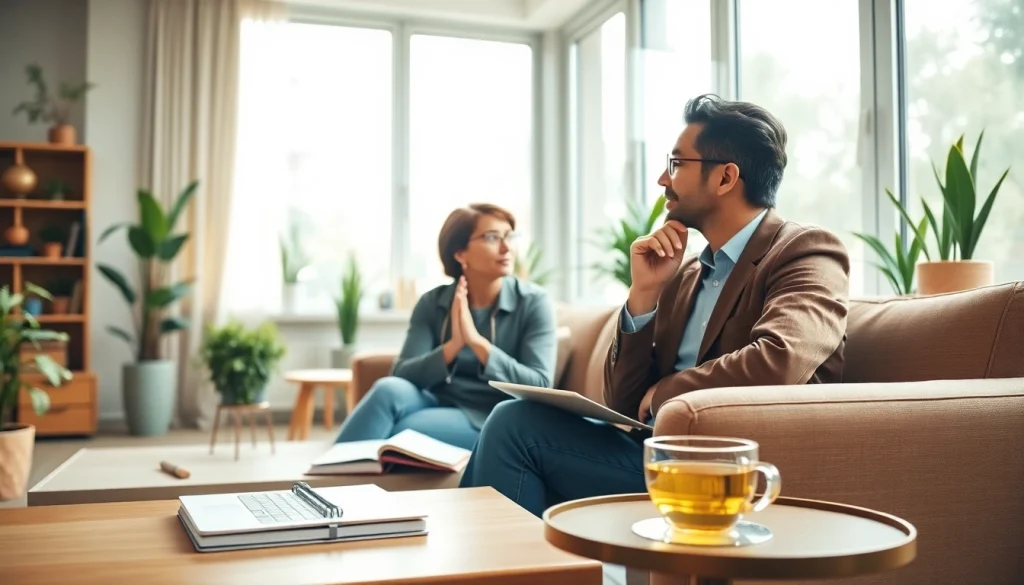 Addressing brain fog in a professional setting with a mental wellness expert.