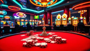 Exciting gaming environment showcasing 789bet link mới at a luxurious casino table.