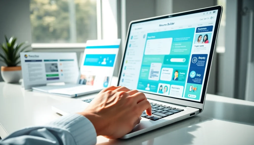 Craft customized resumes easily using our Resume Builder with engaging templates on display.