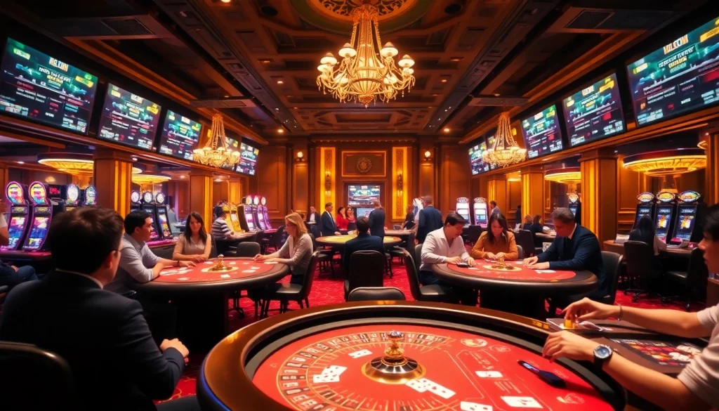 Experience exciting gameplay at KJC COM's luxurious casino, featuring engaging poker and roulette.