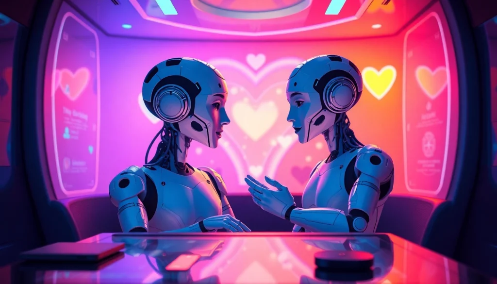 Engaging ai sex chat with vibrant AI characters in intimate digital interaction.