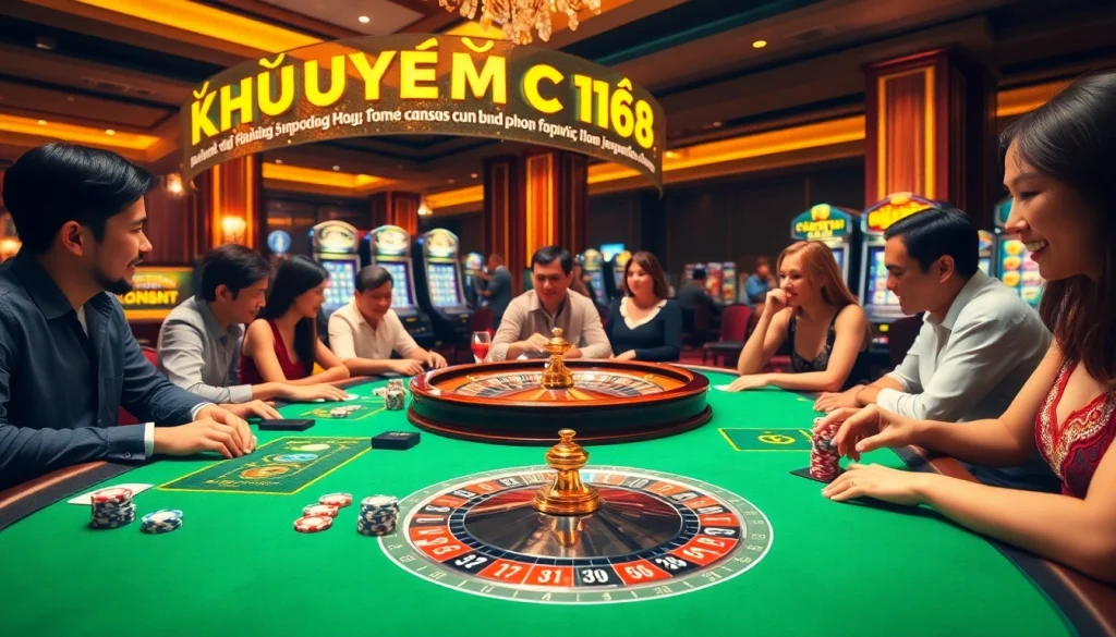 Engage in thrilling gameplay with khuyến mãi C168 at a luxurious casino table full of excitement.