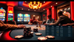 Experience the thrills of live gambling at 12bet with vibrant casino elements and engaging players.