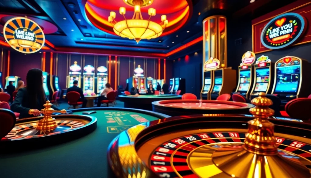 Experience thrilling gameplay at u888 com with a luxurious casino atmosphere featuring roulette and slots.