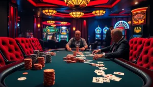An exciting poker game scene featuring engaged players at a table highlighting winning strategies inspired by https://mmoo.gripe/.