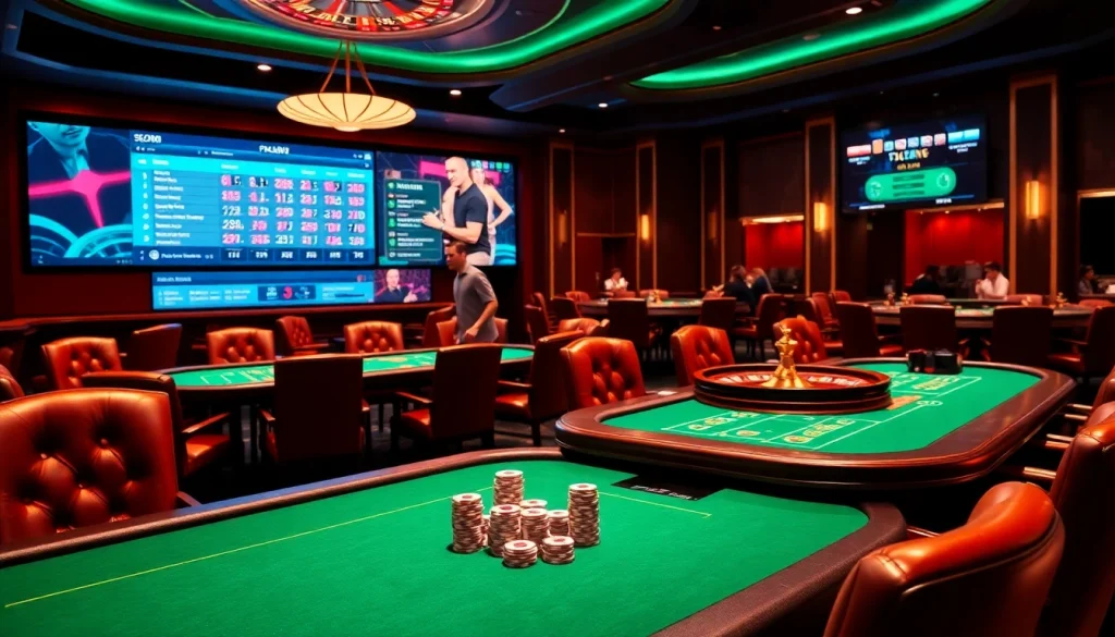 Immerse yourself in the thrilling world of gambling at sc88.archi with enticing casino tables and chips.