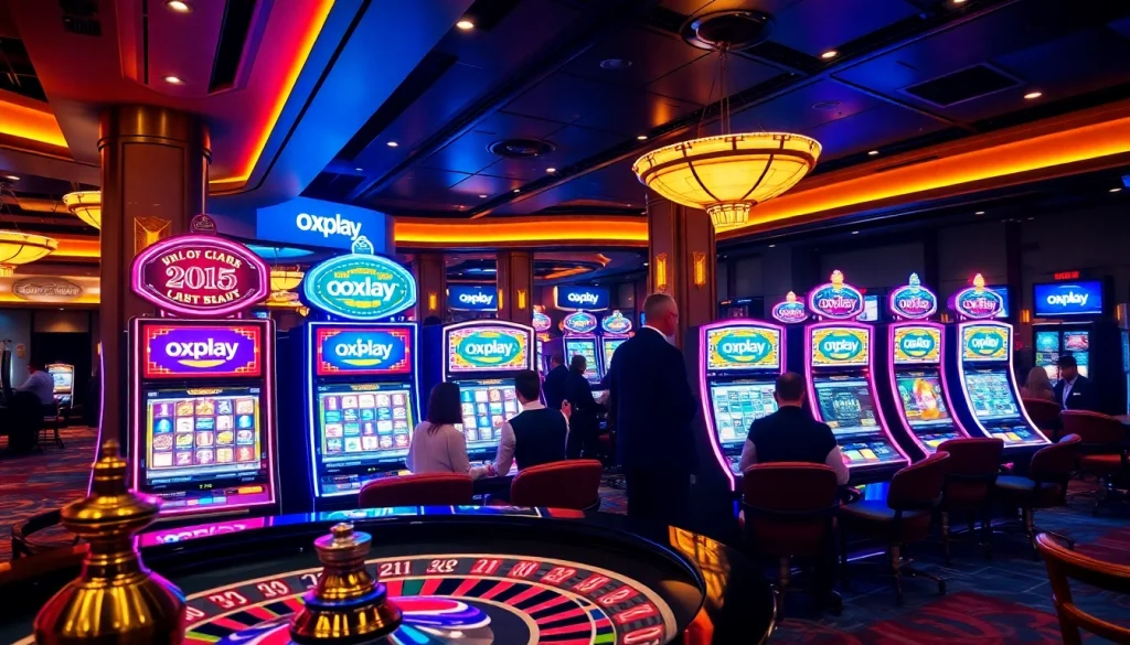 Experience winning moments at oxplay with luxurious slot machines and vibrant casino ambiance.