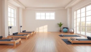 静かなスタジオ環境でのピラティスクラスに関する専門家の推奨を紹介。ウェルネスと安らぎを重視。ピラティス おすすめ。