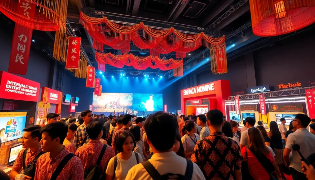 KJC365's international entertainment conference showcasing vibrant cultural performances and engaged audience.