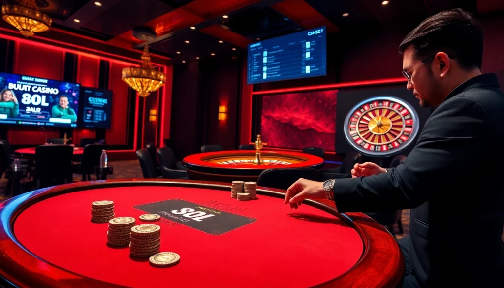 Engaging scene with BDJL featuring poker action and luxurious casino elements.