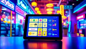 デジタルマーケットプレイスで鮮やかなタブレットに表示された限定のオリくじ特典コードを発見、オンライン報酬を強調。