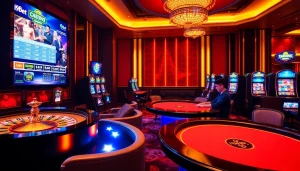 I9BET homepage showcases online gambling excitement with vibrant casino tables and interactive betting interfaces.
