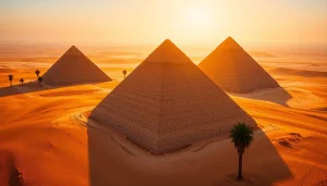 Visit https://piraminds.com/ to view the stunning aerial perspective of the Pyramids of Giza.