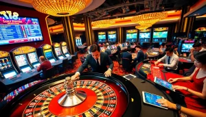 Experience the thrill of casino gambling with TT88 table games, vibrant slots, and engaged players.