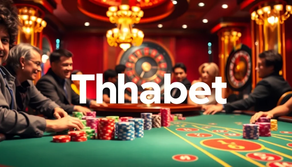 Thabet offers an exhilarating poker experience with vibrant chips and a captivating atmosphere.