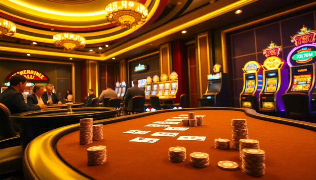 Engage in an exciting casino atmosphere with poker and roulette at 789 P gambling hall.